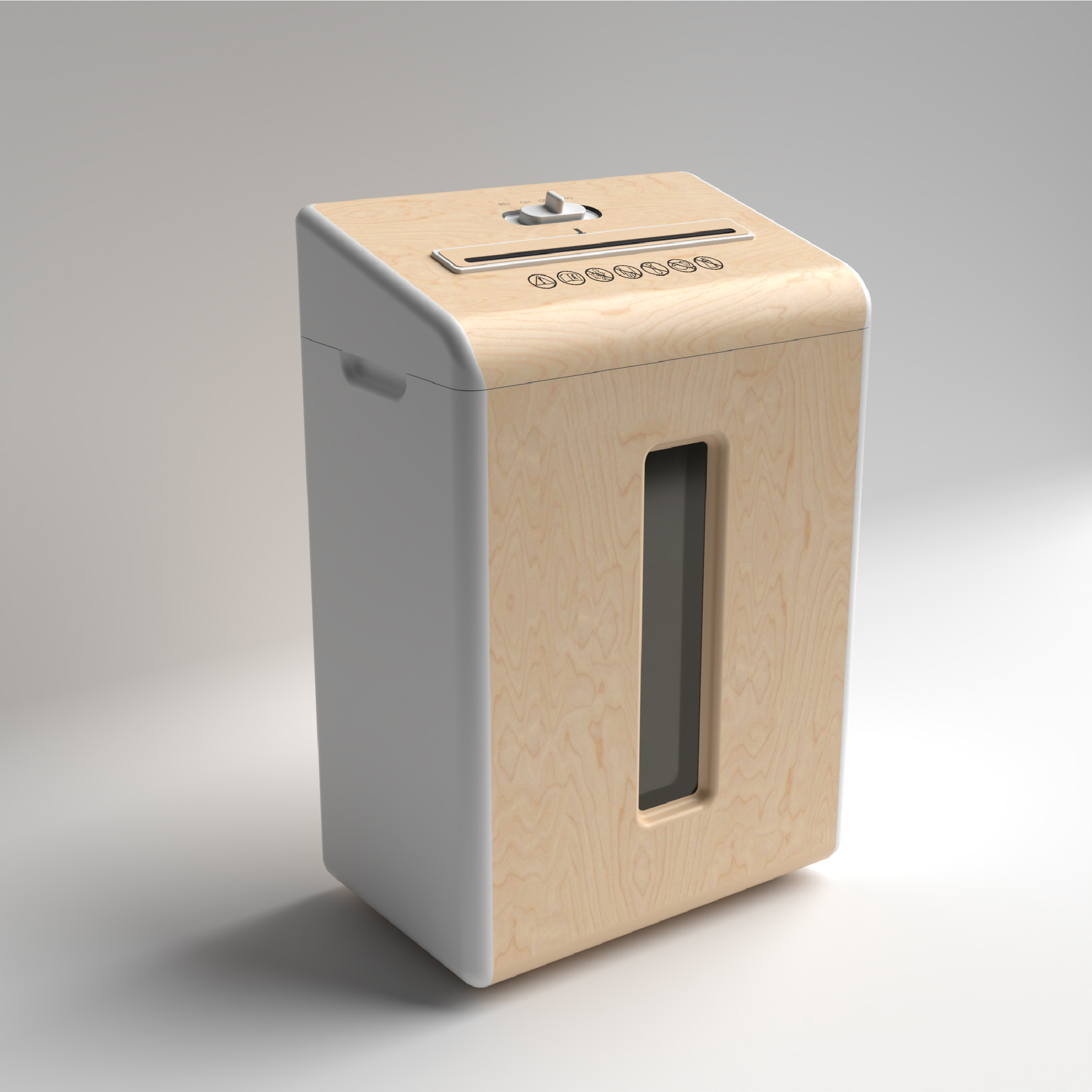 Scandinavian shredder front view