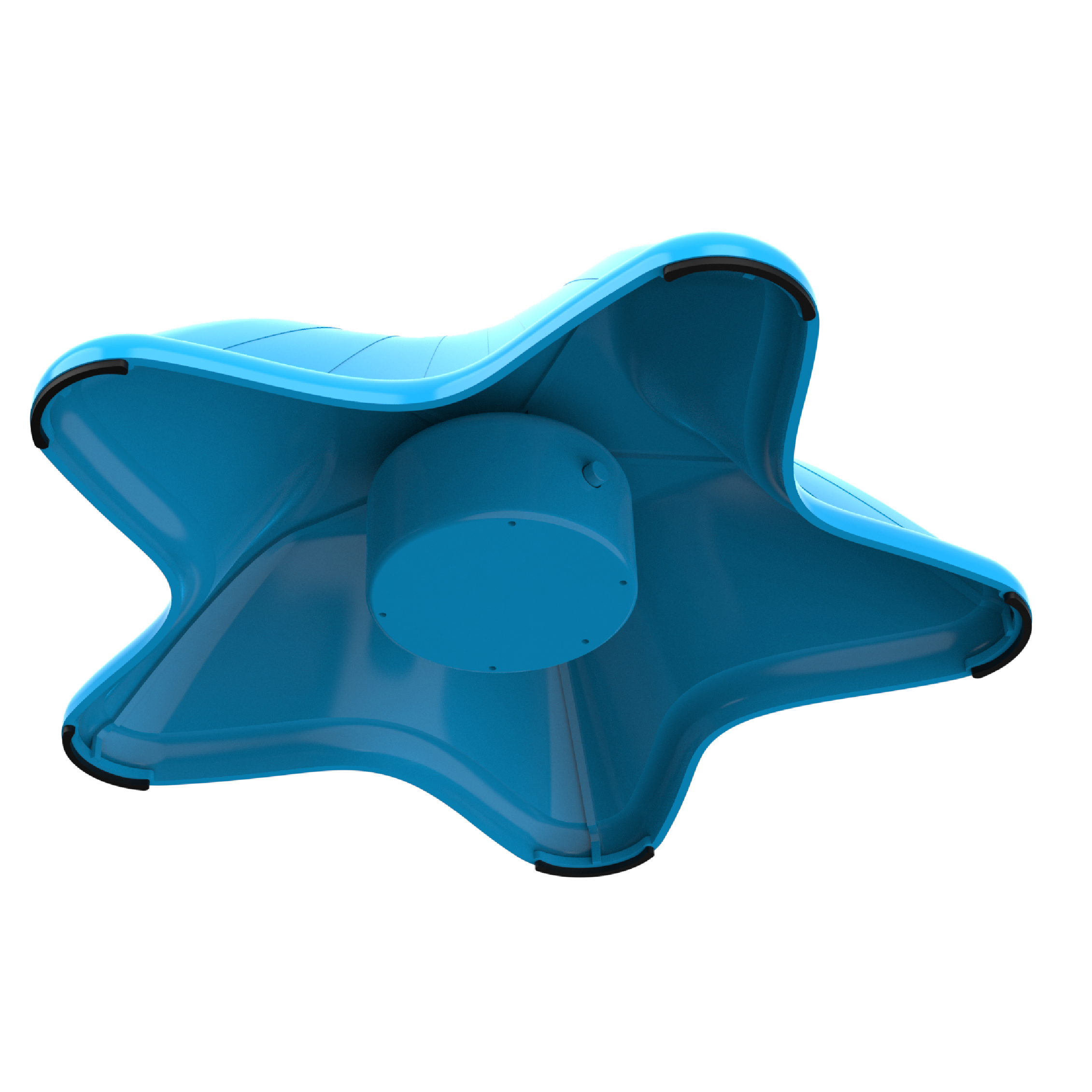 Child playing on stones